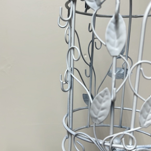 White Bird cage jewelry Organizer - Picture 3 of 14